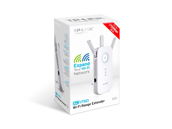 Усилитель wi-fi (репитер) TP-Link RE450 (1750Mbit/s, 2.4GHz + 5GHz)