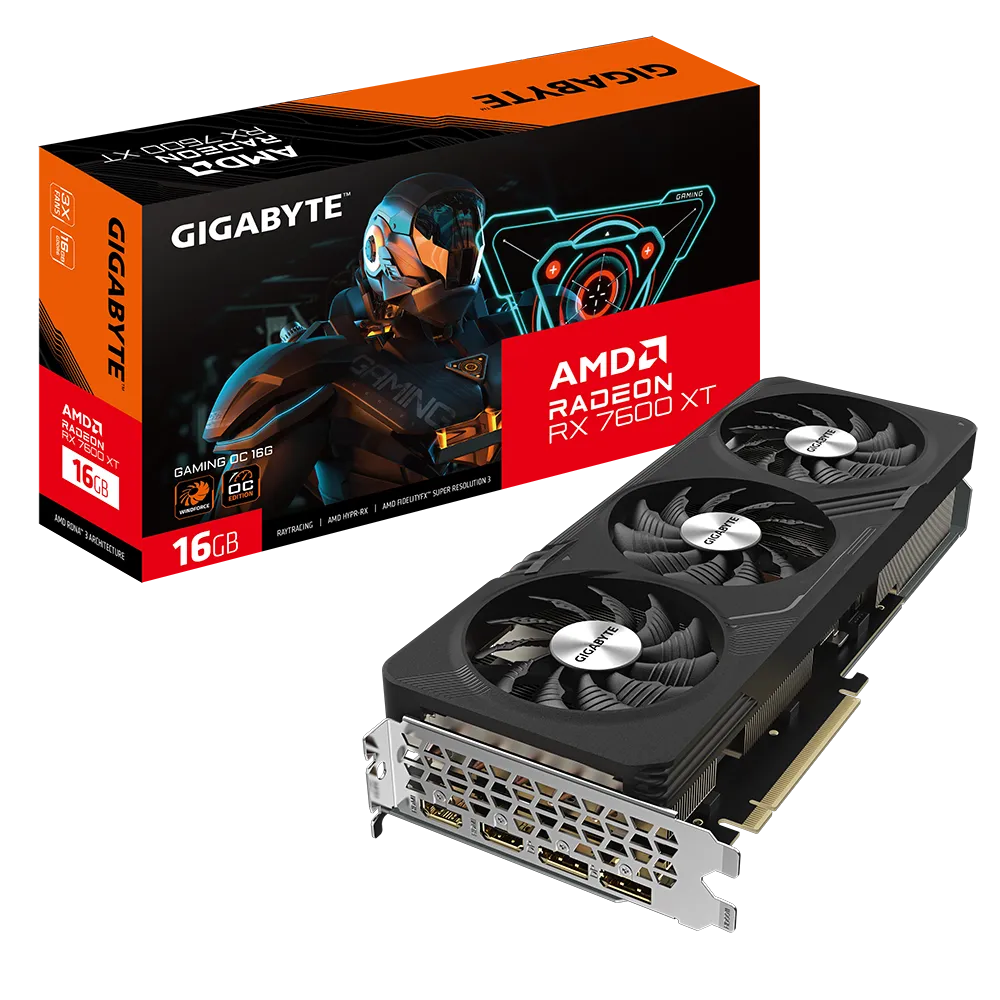 Видеокарта Gigabyte RX 7600 XT (GV-R76XTGAMING OC-16GD)