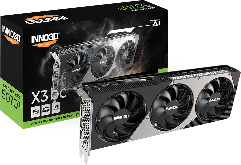Видеокарта Inno3D RTX 5070Ti ХЗ OC (N507T3-16D7X-176068N)