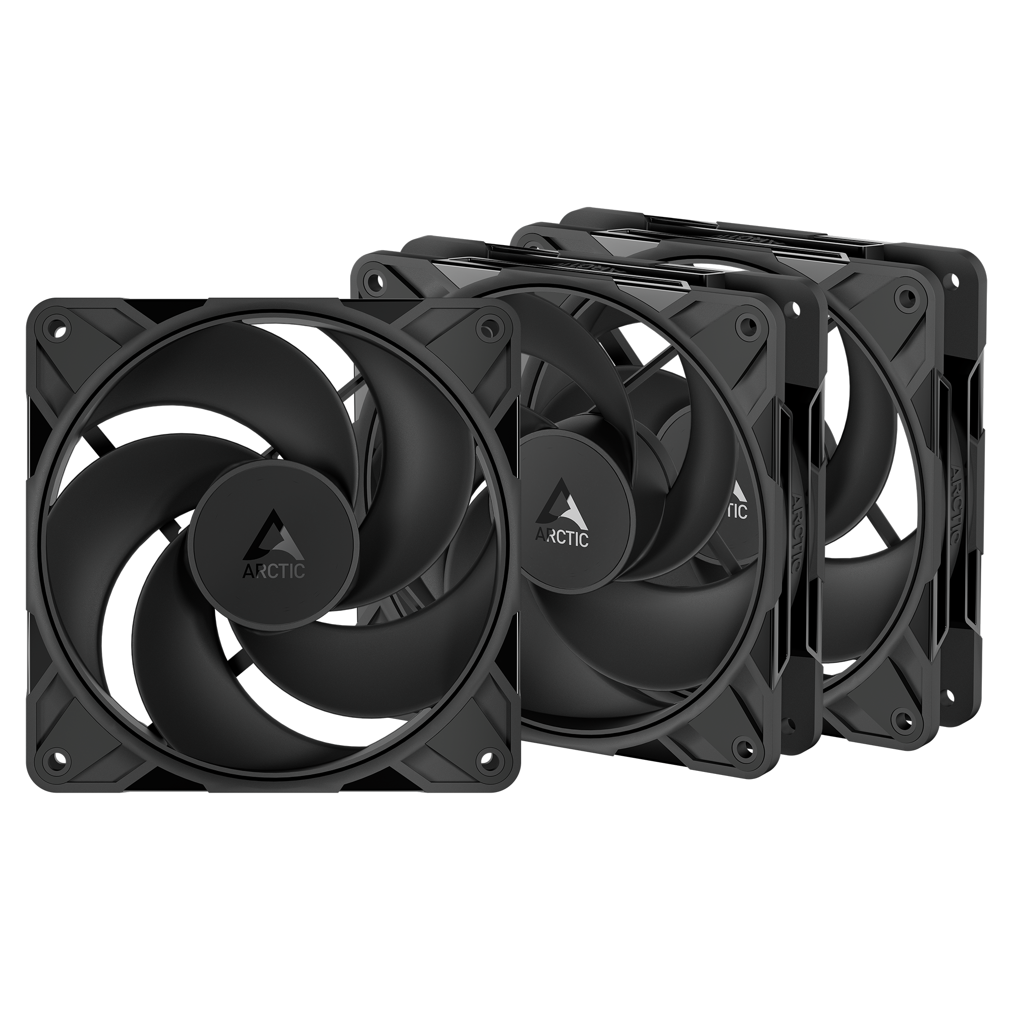 Набор вентиляторов Arctic P12 Pro Reverse PWM PST Black 3xPack (ACFAN00332A)