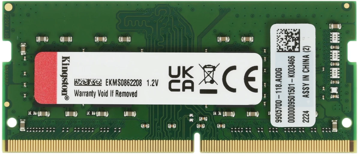 SO-DIMM DDR4 8Gb PC-25600 3200MHz Kingston, фото 1