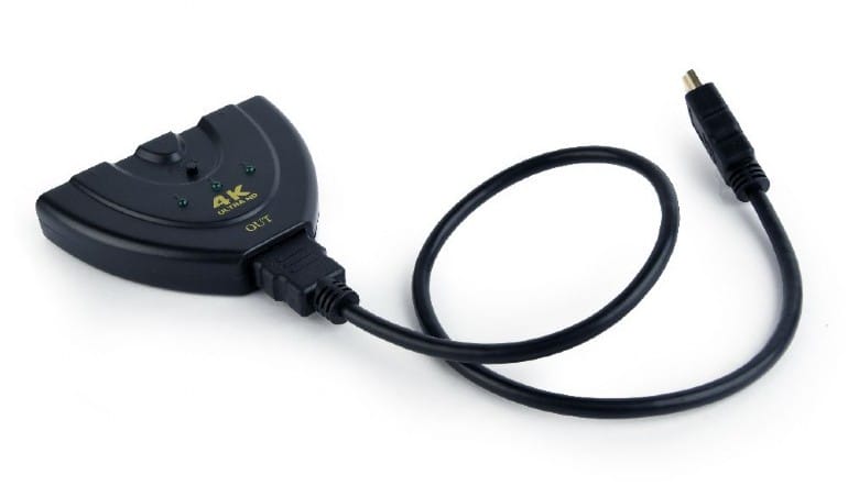Переключатель HDMI Gembird DSW-HDMI-35 (3port, усиление до 25m) 0.5m