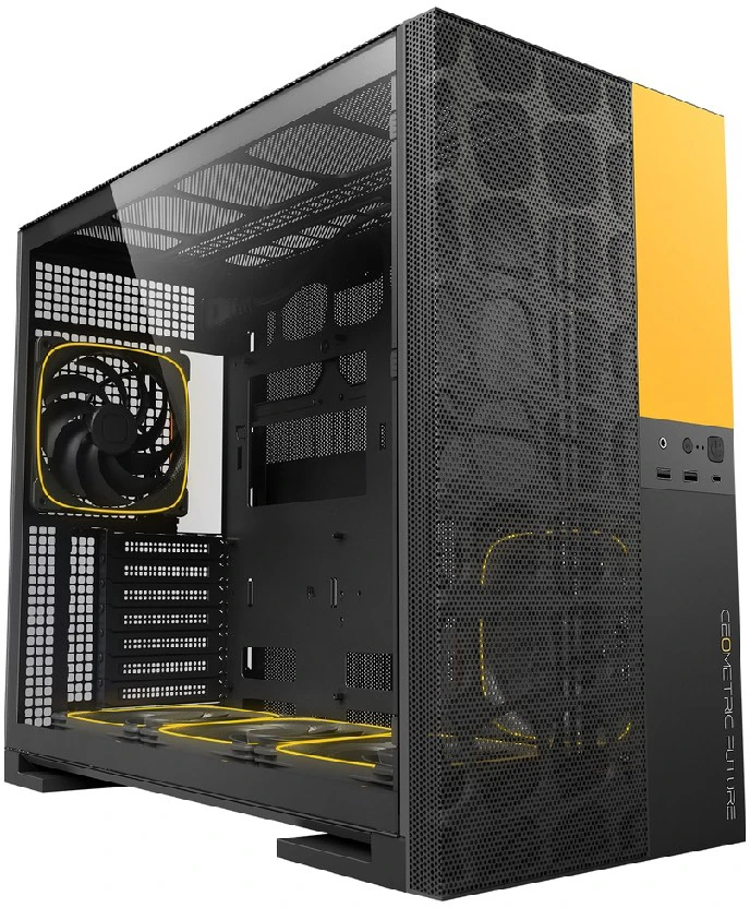 Корпус Geometric Future Model 5 Vent Black Yellow with fans (1AM5VTBY01100)