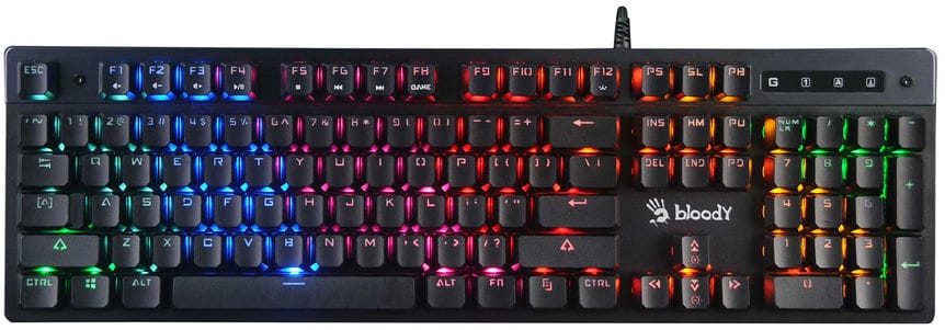 Клавиатура A4Tech Bloody B500N Black USB LED