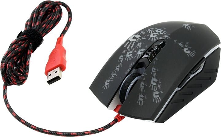 Мышь A4Tech Bloody Blazing A6 (4000dpi, 8 кнопок, USB 2.0)