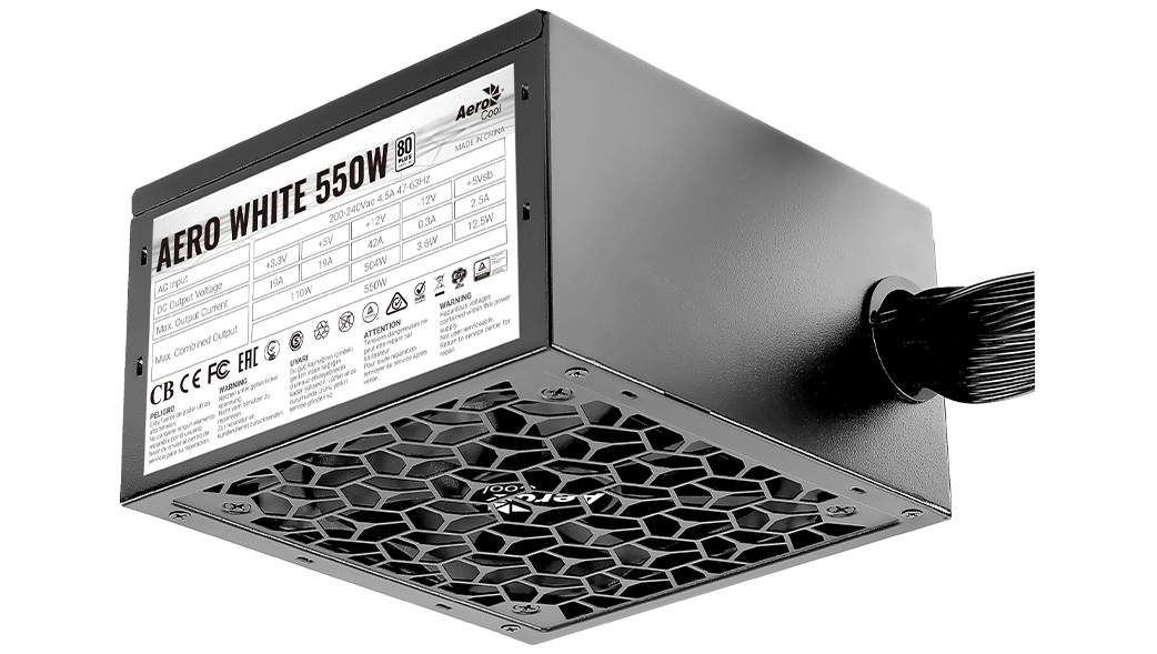 Блок питания 550W Aerocool Aero White 550W (ACPW-AR55AEC.11)