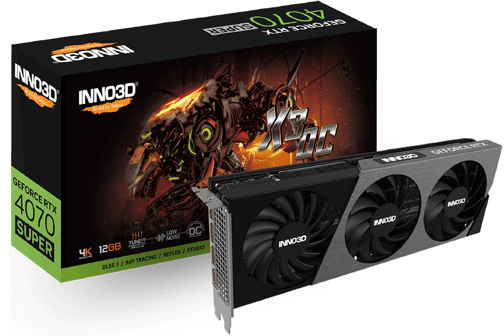 Видеокарта Inno3D RTX 4070 Super Twin X3 OC (N407S3-126XX-186162L)
