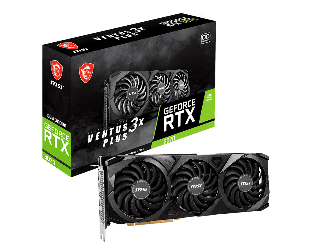 Видеокарта MSI RTX 3070 (RTX 3070 Ventus 3X Plus 8G OC LHR)