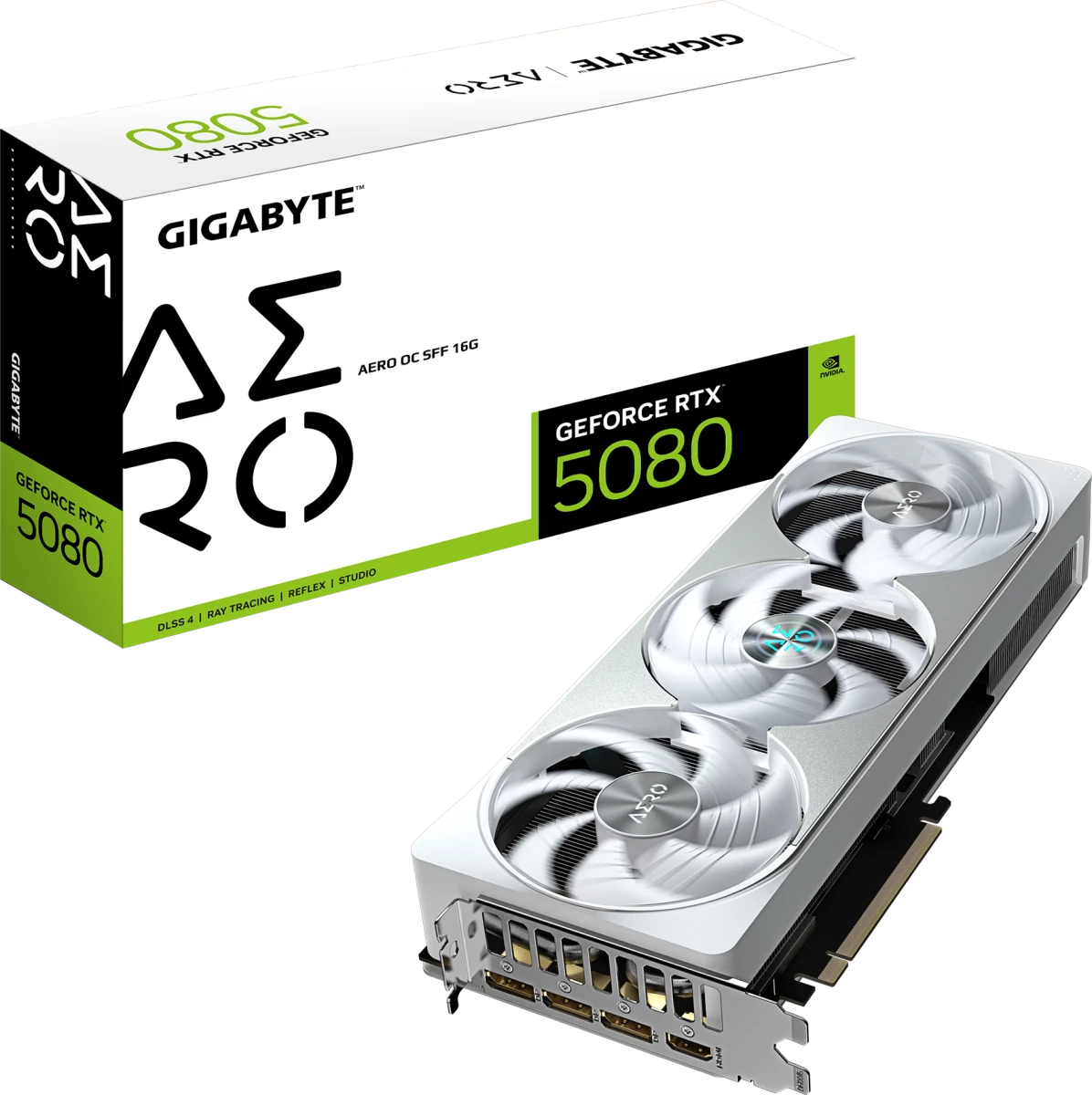 Видеокарта Gigabyte RTX 5080 Aero OC SFF 16G GDDR7 (GV-N5080AERO OC-16GD)