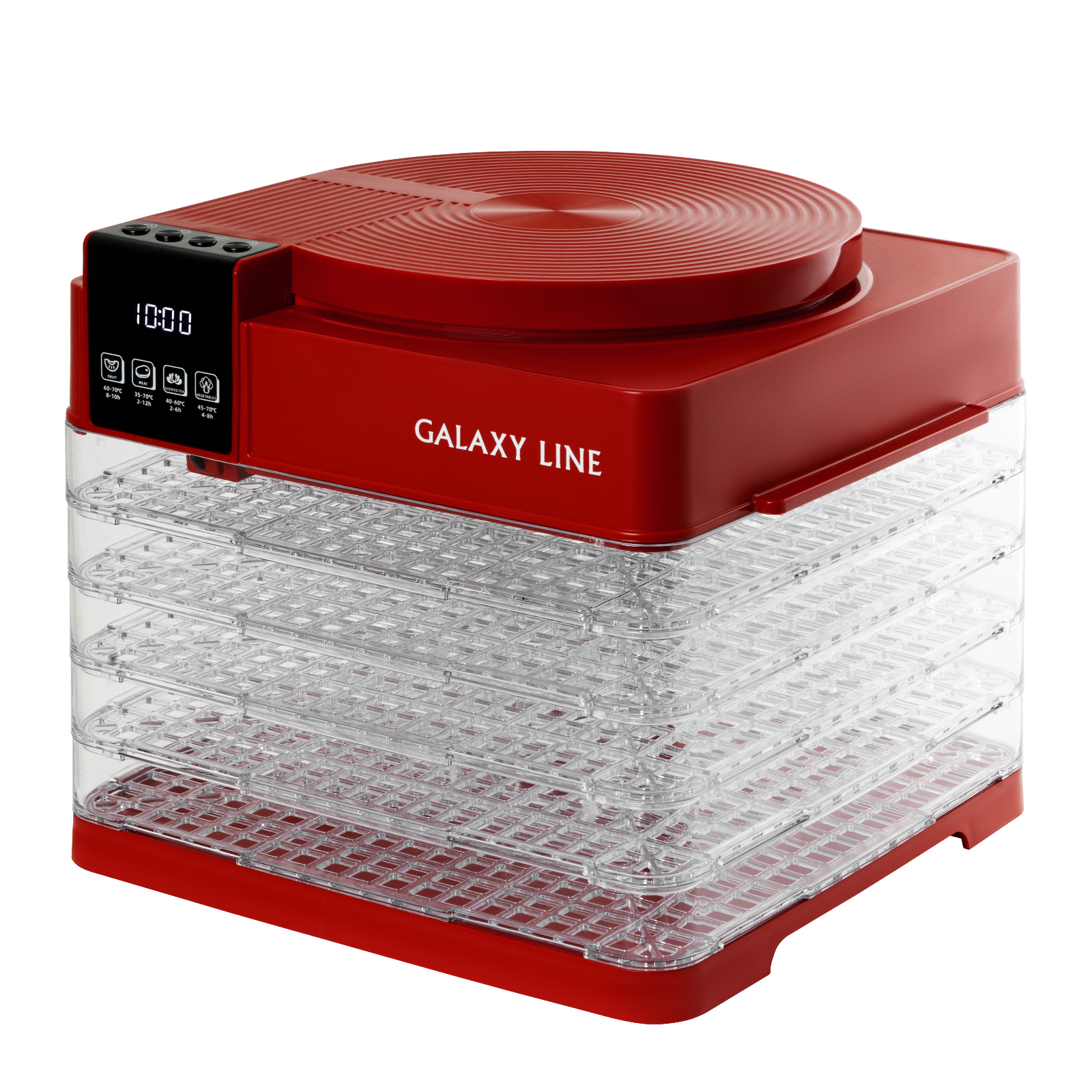 Сушилка для овощей и фруктов Galaxy Line GL2630 (красный)