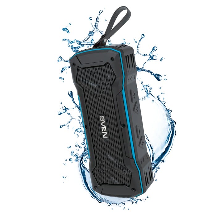 Колонки Sven PS-220 Black-Blue (10W, Bluetooth, FM, USB, microSDHC)