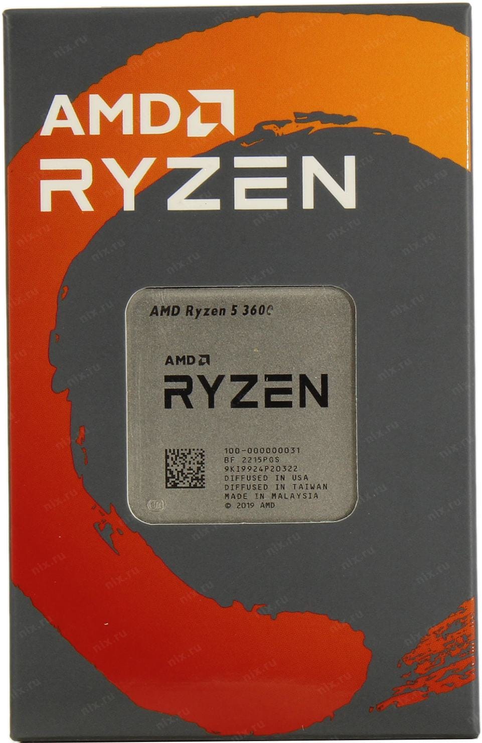 Процессор AMD Ryzen 5 3600 (BOX, без кулера) (100-000031AWOF)