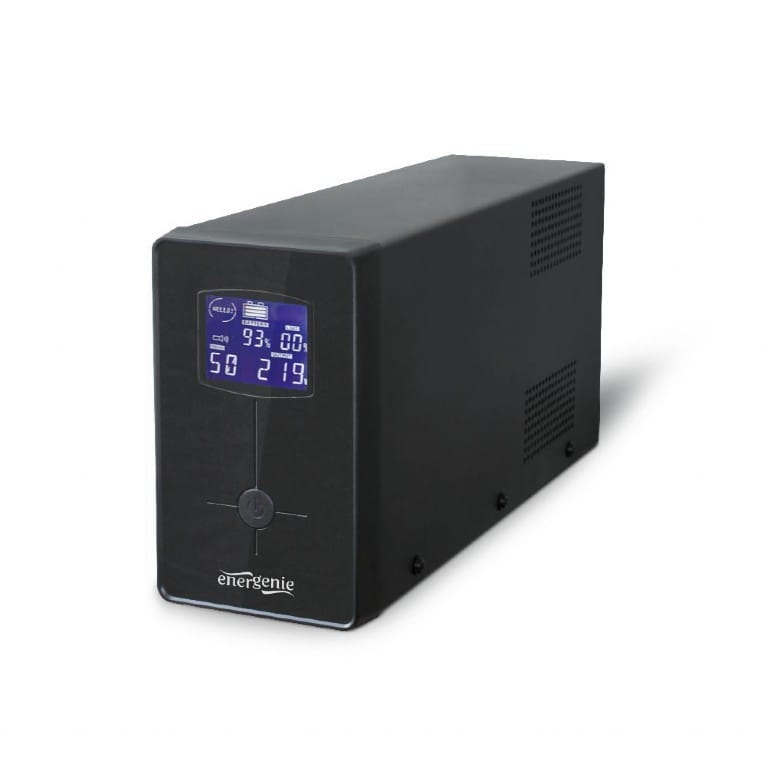 Источник бесперебойного питания 650VA Gembird EG-UPS-031 (650VA, 390W, AVR, 2xC13, 1xEuro, LCD)