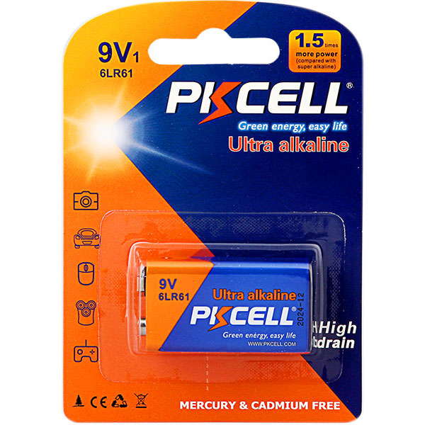 Батарейка PKCELL 6LR61-1B