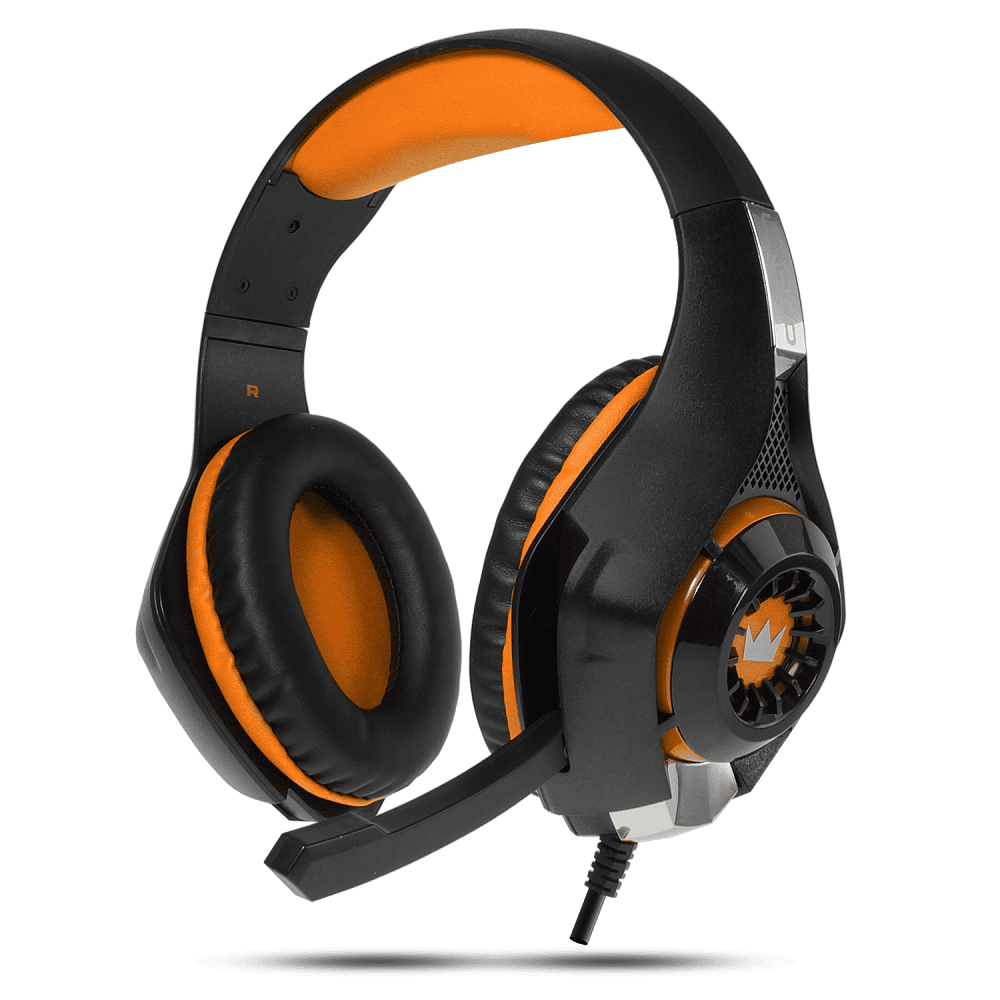 Наушники Crown CMGH-101T Black/Orange (мониторные, закрытые, 10-22000Гц, 32 Ом)