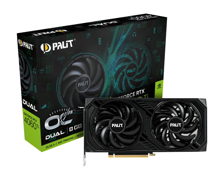 Видеокарта Palit RTX 4060Ti Dual OC (NE6406TT19P1-1060D)