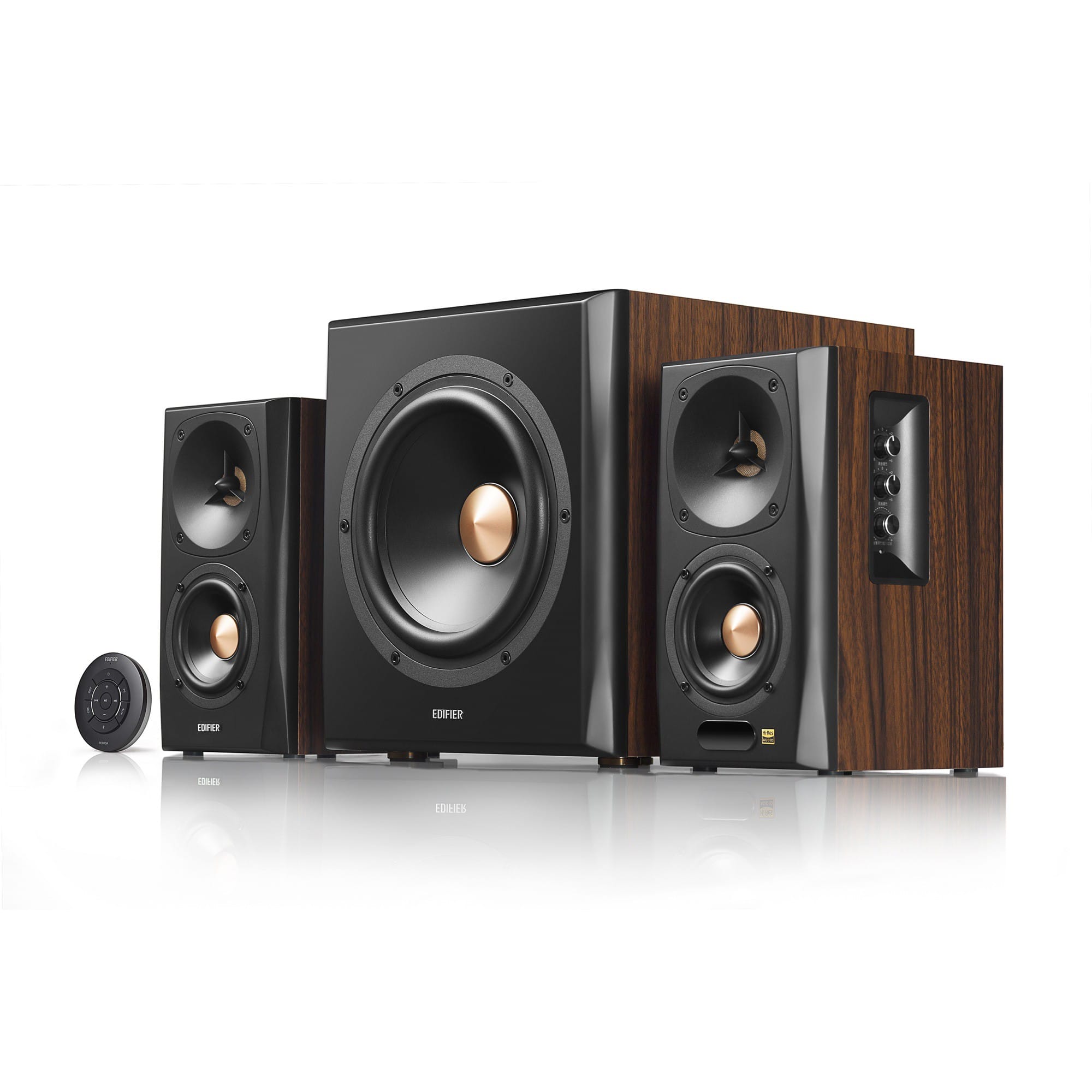 Акустическая система 2.1 Edifier S360DB Brown (2x40W+70W, ПДУ, Bluetooth)