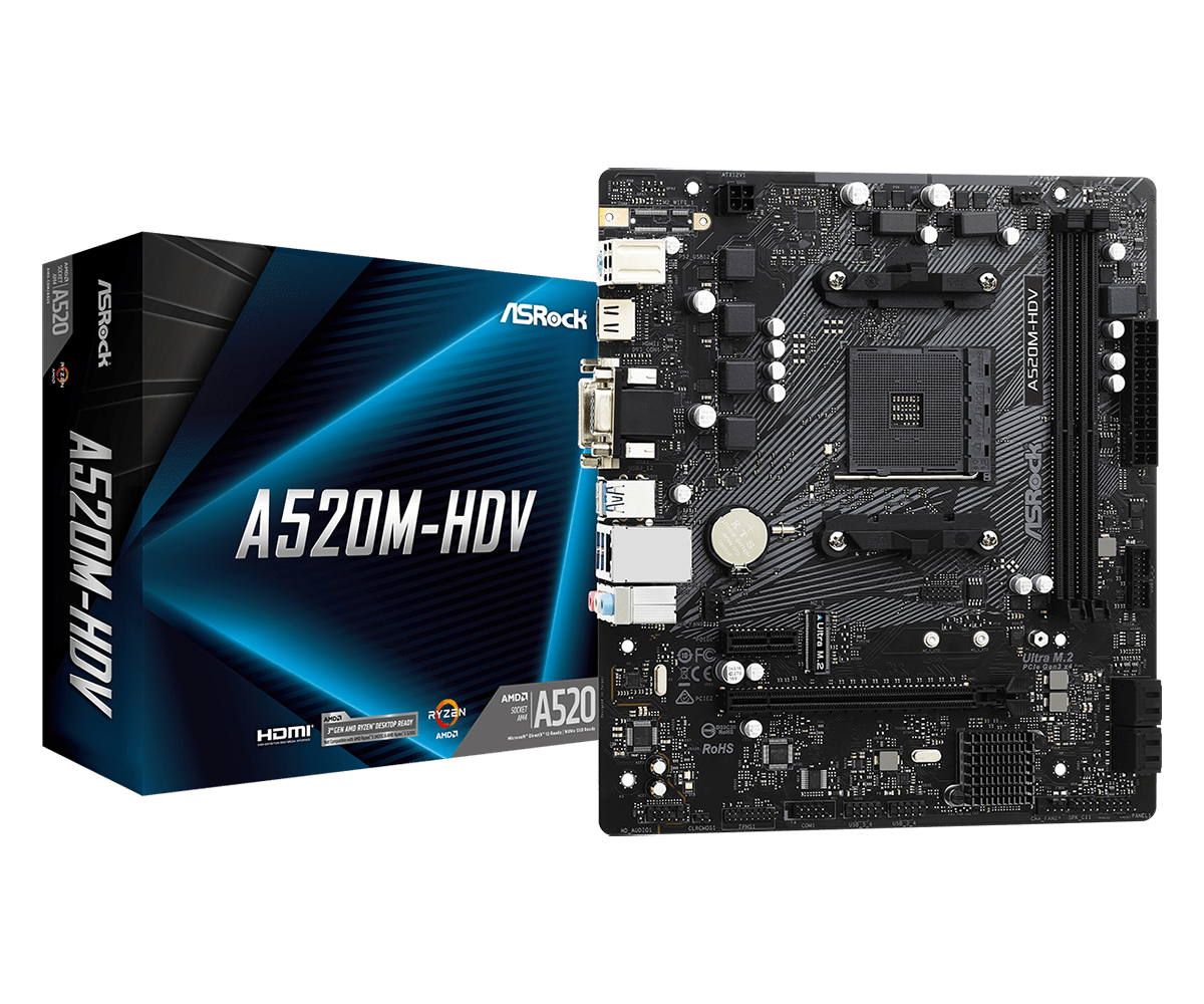 Материнская плата ASRock A520M-HDV