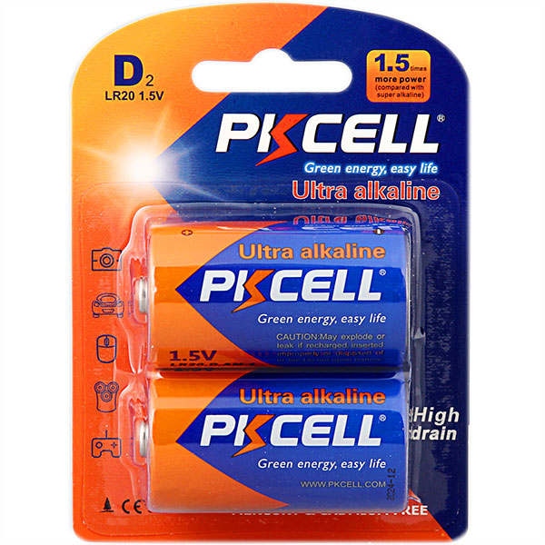 Батарейка PKCELL LR20-2B 2шт