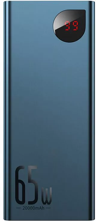 Портативное зарядное устройство Baseus Adaman Metal Digital Display (темно-синий) (PPIMDA-D03)