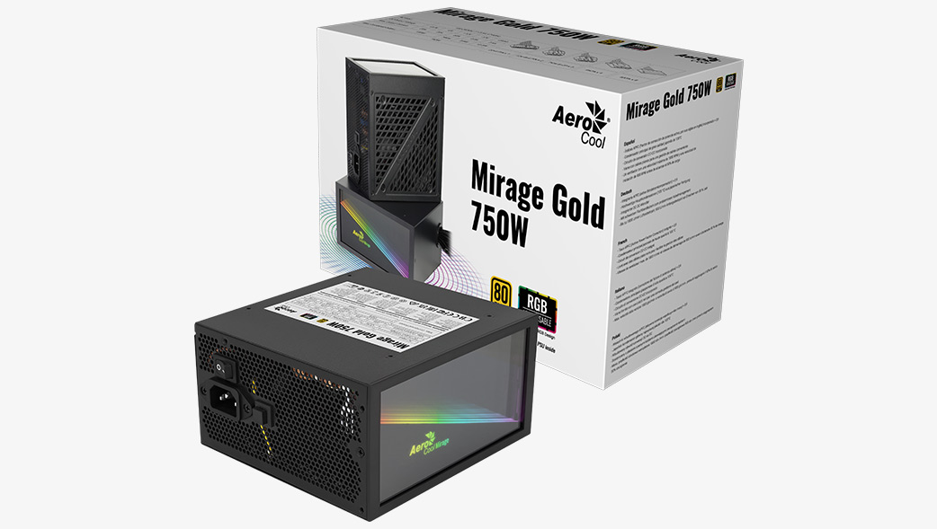 Блок питания 750W Aerocool Mirage Gold 750W