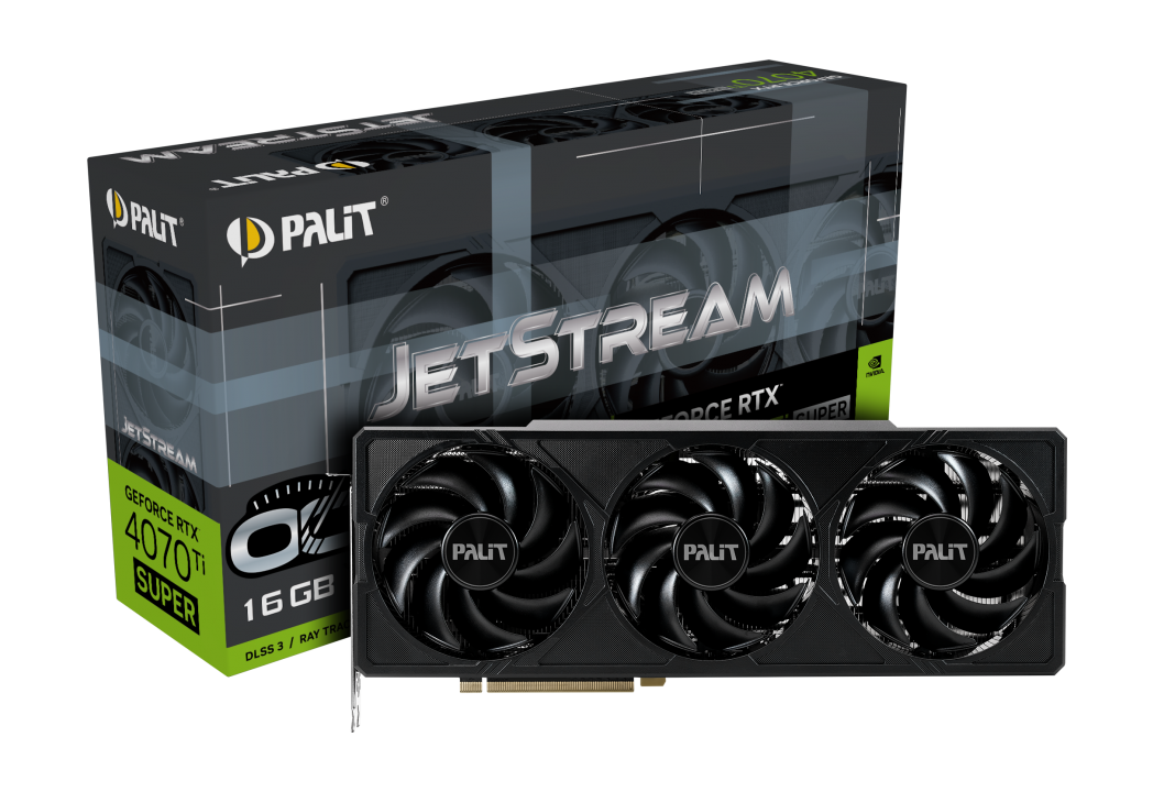 Видеокарта Palit RTX 4070Ti Super JetStream OC 16GB (NED47TSS19T2-1043J)