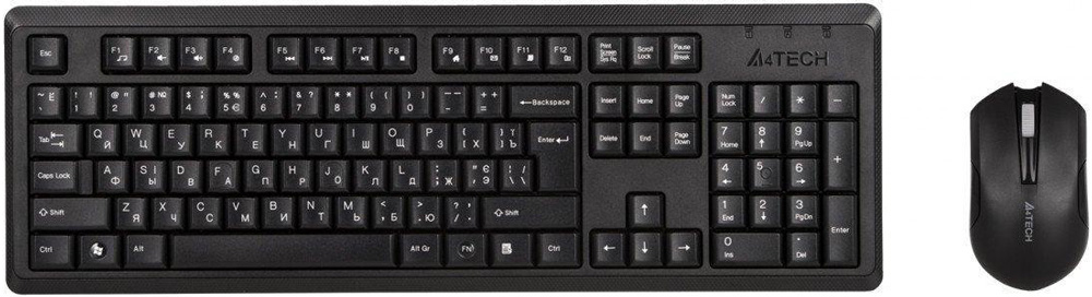 Клавиатура+ мышь A4Tech 4200N (Радио, Black)
