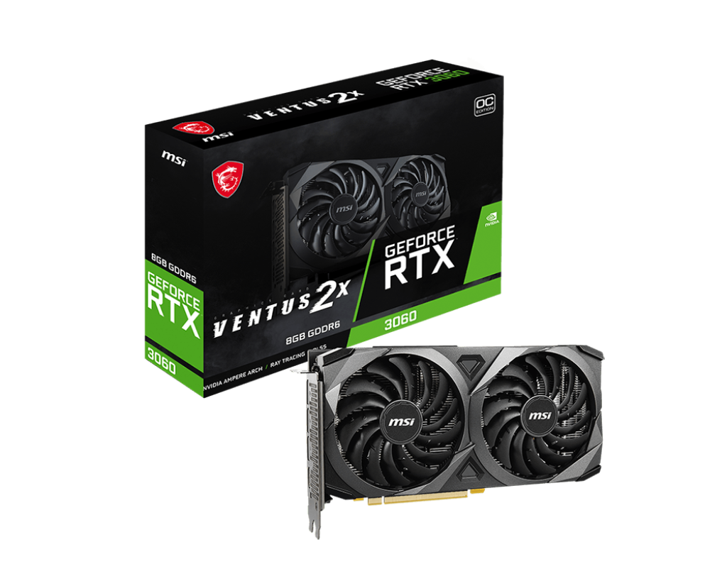 Видеокарта MSI RTX 3060 (RTX 3060 VENTUS 2X 8G OC)