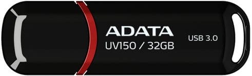 Usb flash disk 32Gb ADATA DashDrive UV150 (AUV150-32G-RBK)