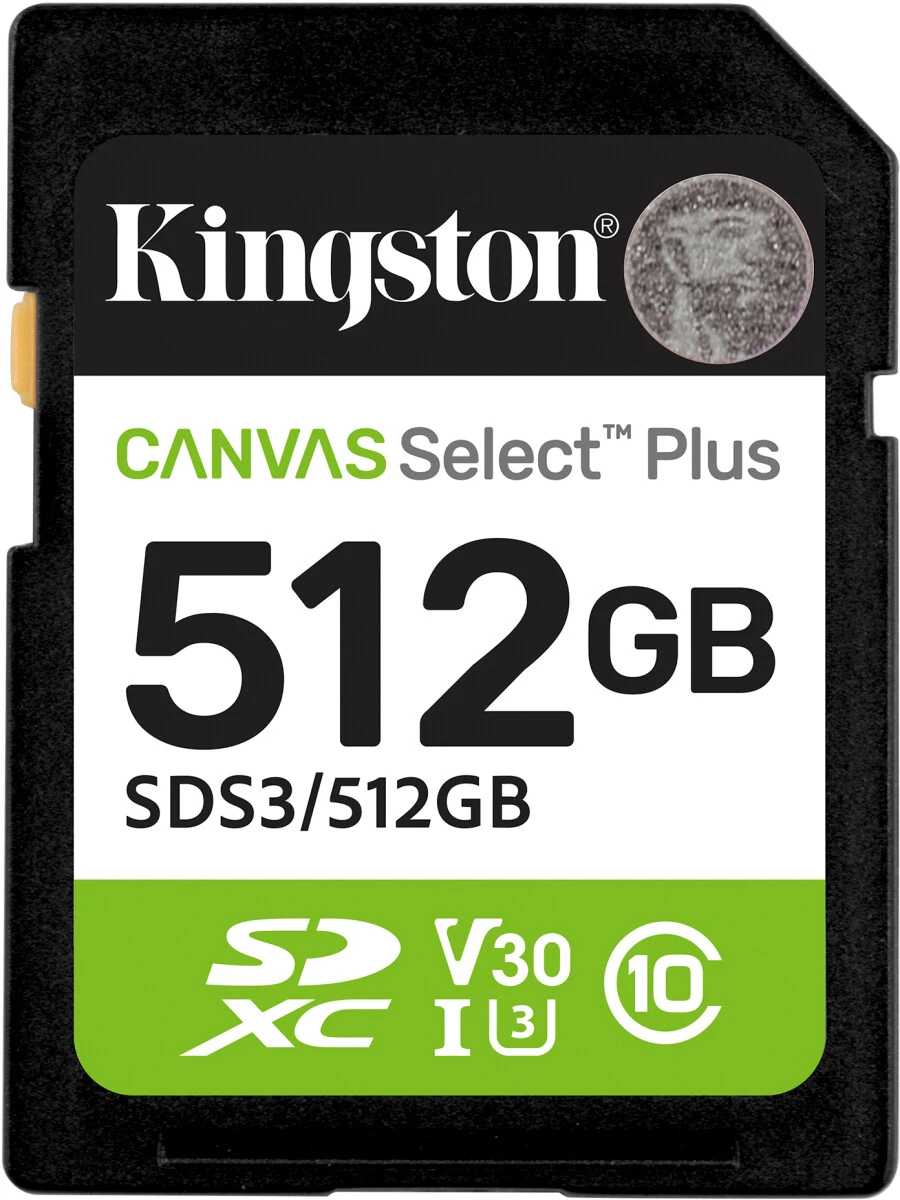 Карта памяти 512Gb Kingston Canvas Select Plus (SDS3/512GB)