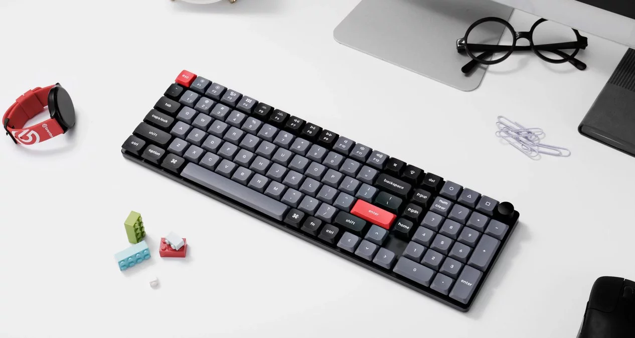 Клавиатура Keychron QMK K17 Pro (K17P-H2-RU) (Gateron low profile Blue Switch)