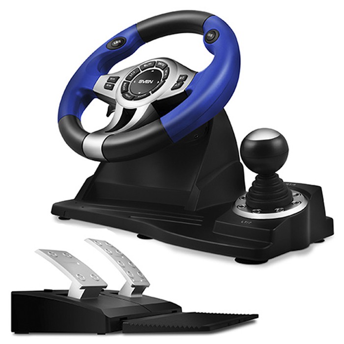 Руль Sven GC-W600 (PC/ Sony Playstation 3, обратная связь, педали, переключение передач)
