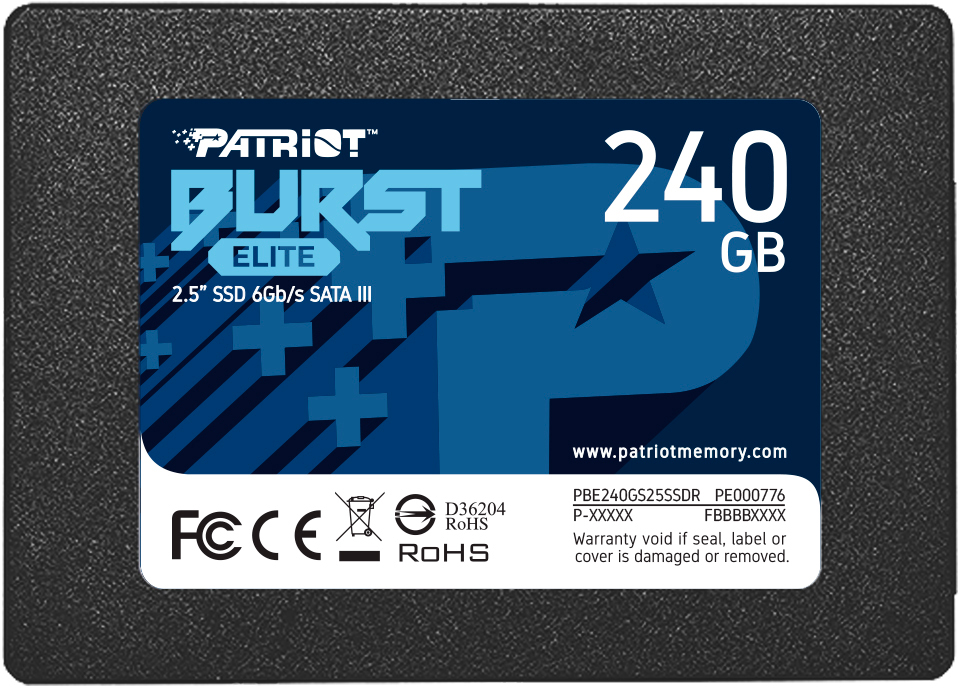 Жесткий диск SSD 240Gb Patriot Burst Elite (PBE240GS25SSDR)