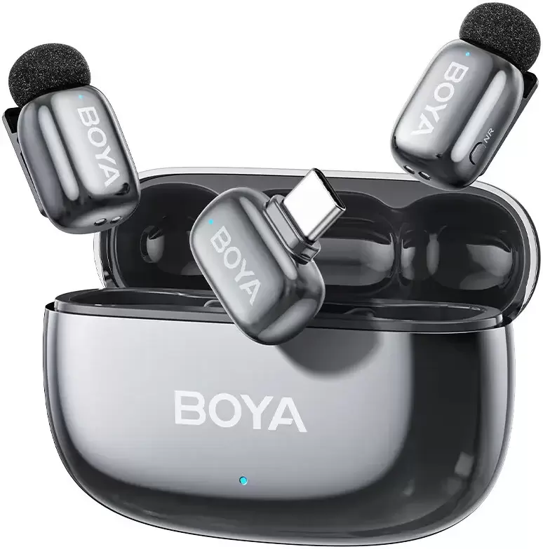 Микрофон Boya Mini 2-02 (серебристый)