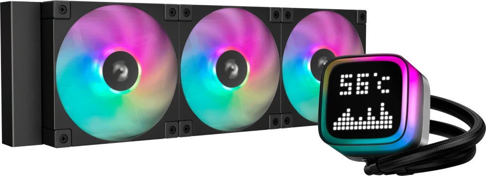 Система жидкостного охлаждения для процессора DeepCool LP360 Black (R-LP360-BKMSNC-G-1), фото 1