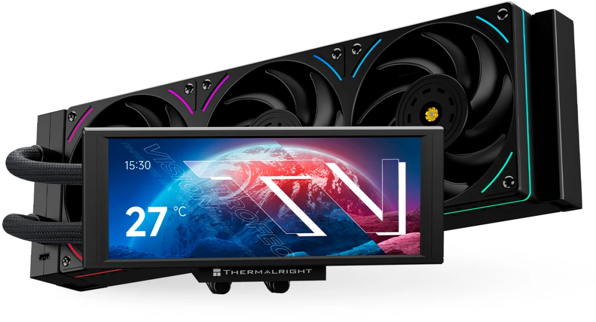 Система жидкостного охлаждения Thermalright Trofeo Vision 360 ARGB (черный) (TRTV360AB) (TRF-VISION-360-BL)