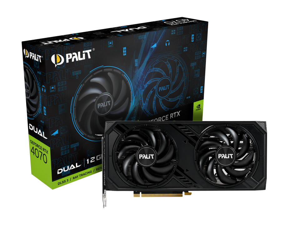 Видеокарта Palit RTX 4070 DUAL (NED4070019K9-1047D)