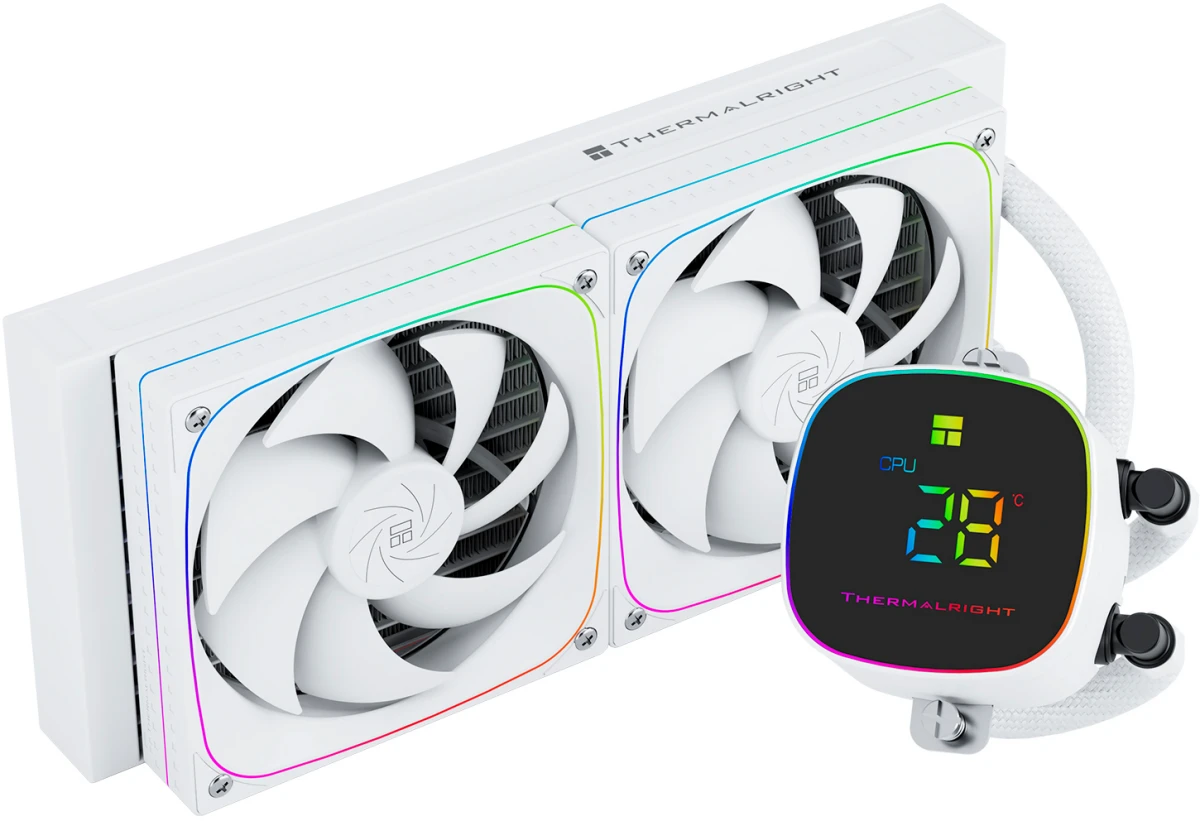 Система жидкостного охлаждения ThermalRight Frozen Horizon 240 Digital ARGB (белый) (TRFH240DAW) (F-HORIZON-240-DG-WH)