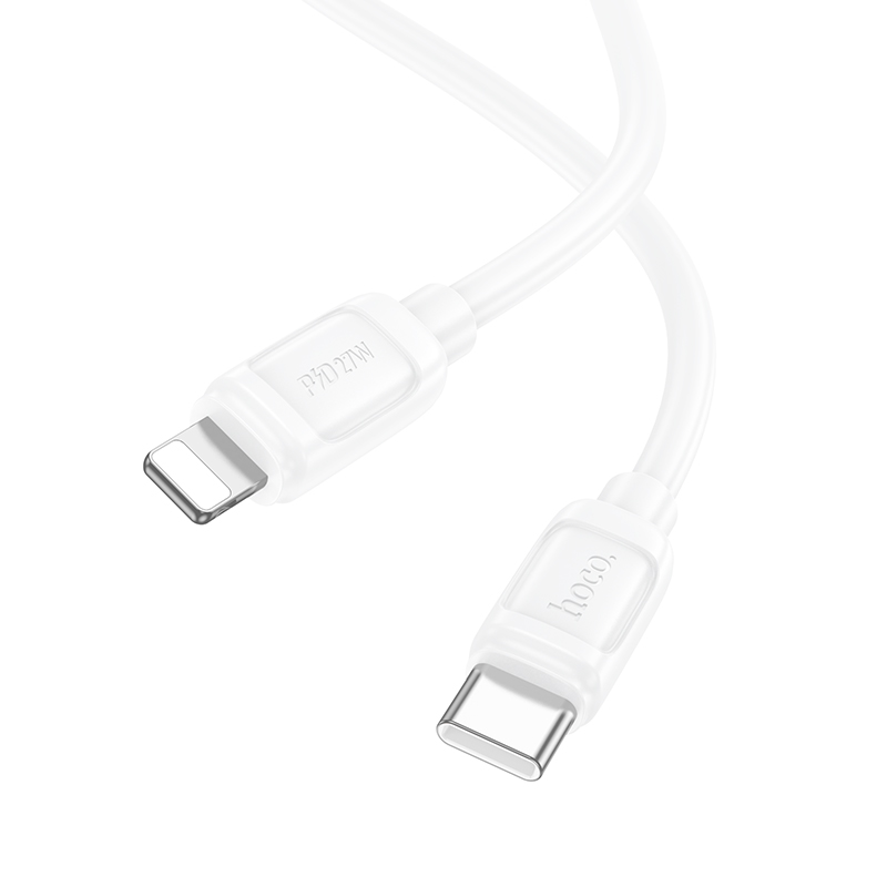 Кабель HOCO X115 USB Type-C - Lightning (белый) (6942007651967)