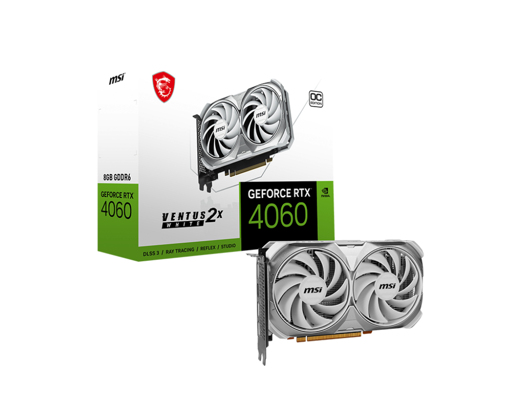 Видеокарта MSI RTX 4060 (RTX 4060 VENTUS 2X WHITE 8G OC)