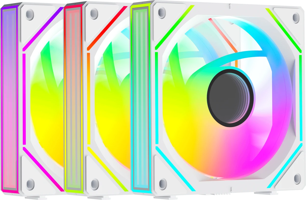 Набор вентиляторов Ocypus Gamma F12 Uni WH ARGB Reverse Blade 3IN1 (Gamma-F12-WH3AM01U-GL)