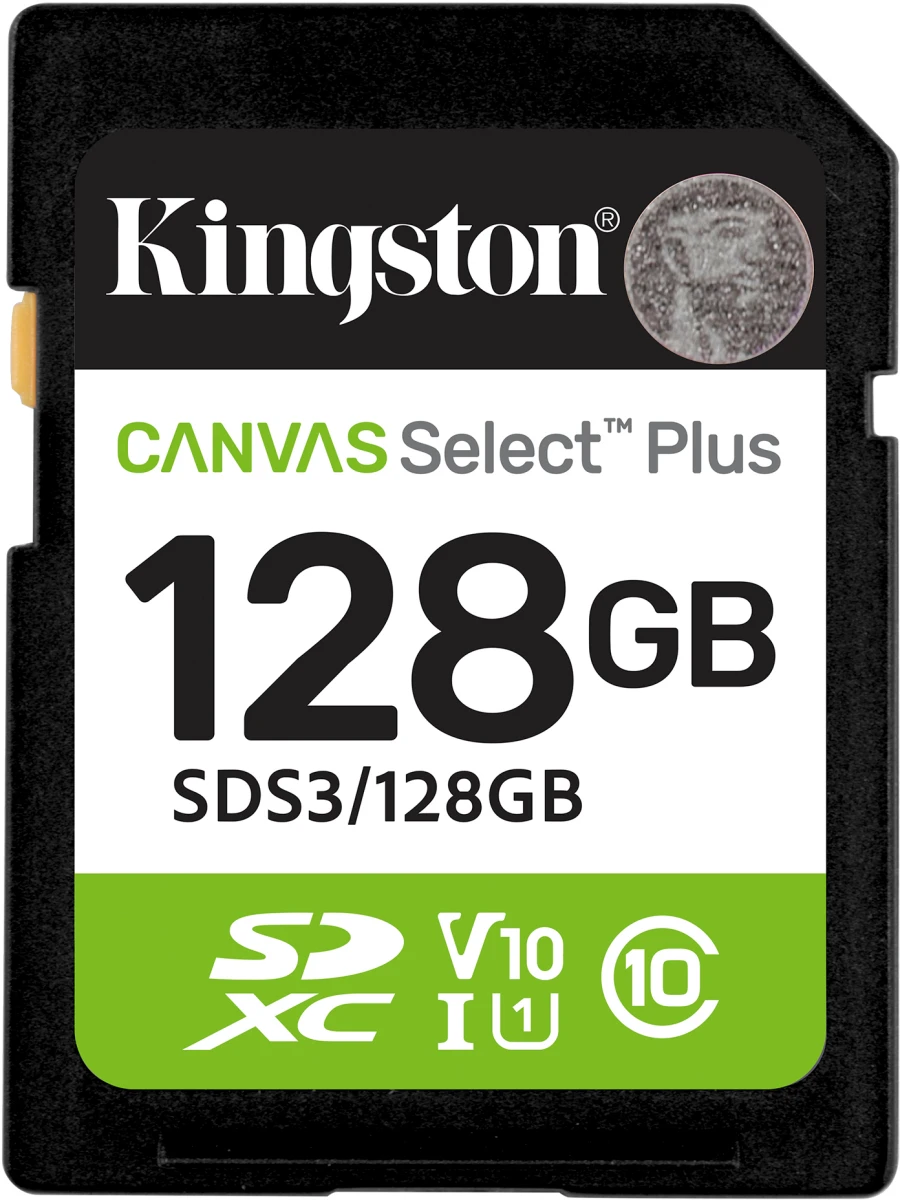 Карта памяти 128Gb Kingston Canvas Select Plus (SDS3/128GB)