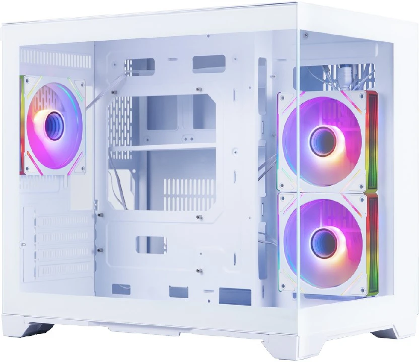 Корпус 1stPlayer MEGAVIEW MV6-TRANSPARENT ARGB (белый) (MV6-TP-WH-2FC7R-W-1FC7-W)