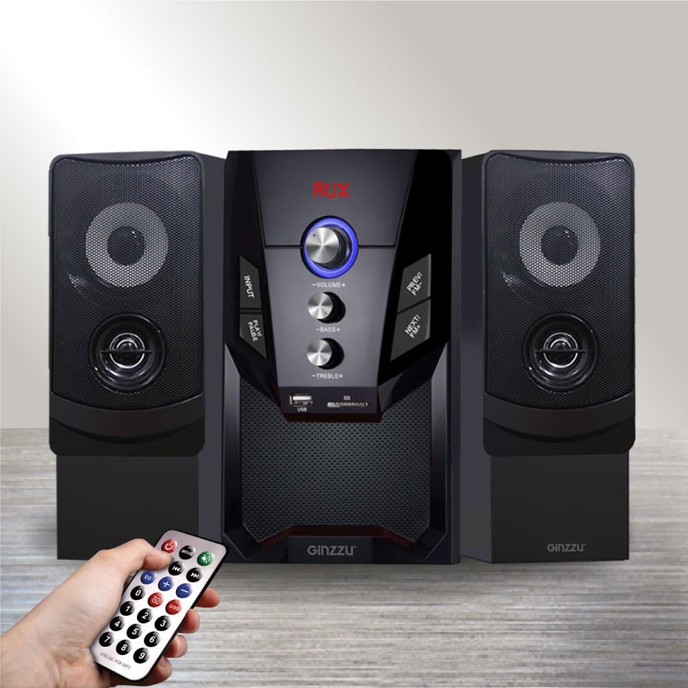 Акустическая система GINZZU GM-415 (2.1, 50W, Bluetooth, USB, SD, FM, ДУ)