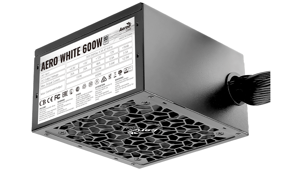 Блок питания 600W Aerocool Aero White 600W