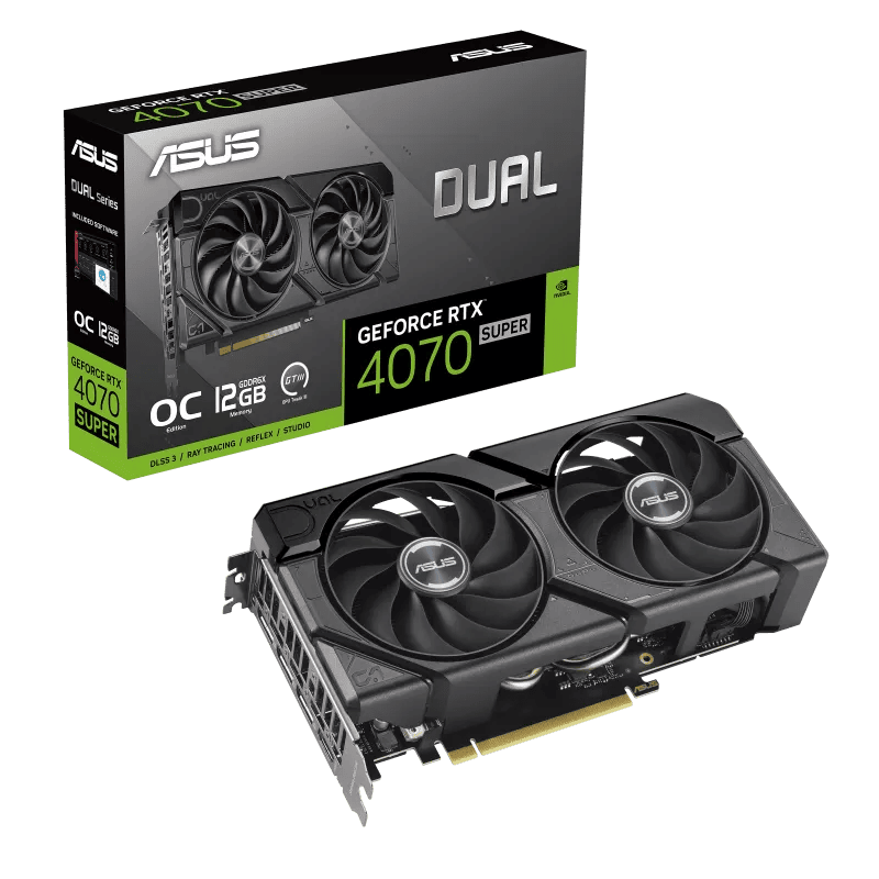 Видеокарта Asus RTX 4070 Super EVO OC Edition 12GB (DUAL-RTX4070S-O12G-EVO)