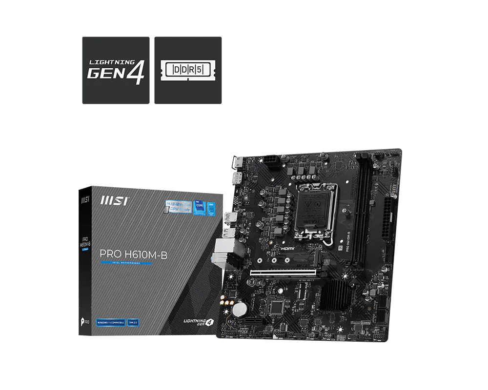 Материнская плата MSI PRO H610M-B
