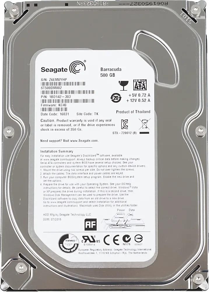 Жесткий диск 500Gb Seagate ST500DM002
