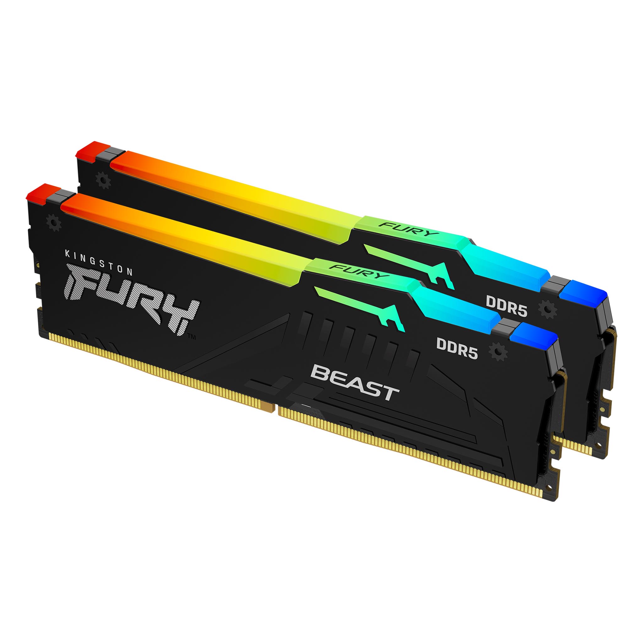 Модуль памяти 16Gb (2*8Gb) Kingston FURY Beast Black RGB (KF560C36BBEAK2-16)
