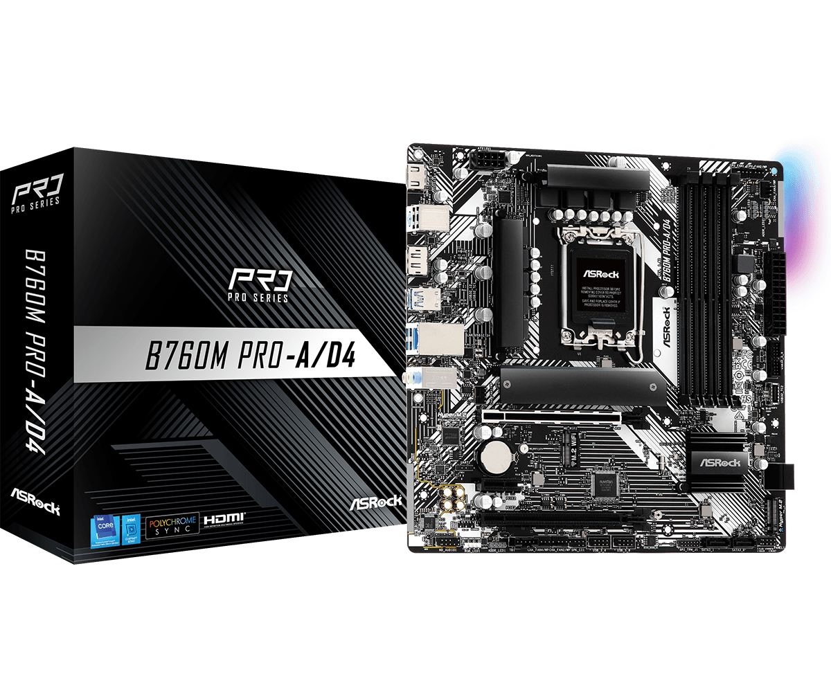 Материнская плата ASRock B760M PRO-A/D4